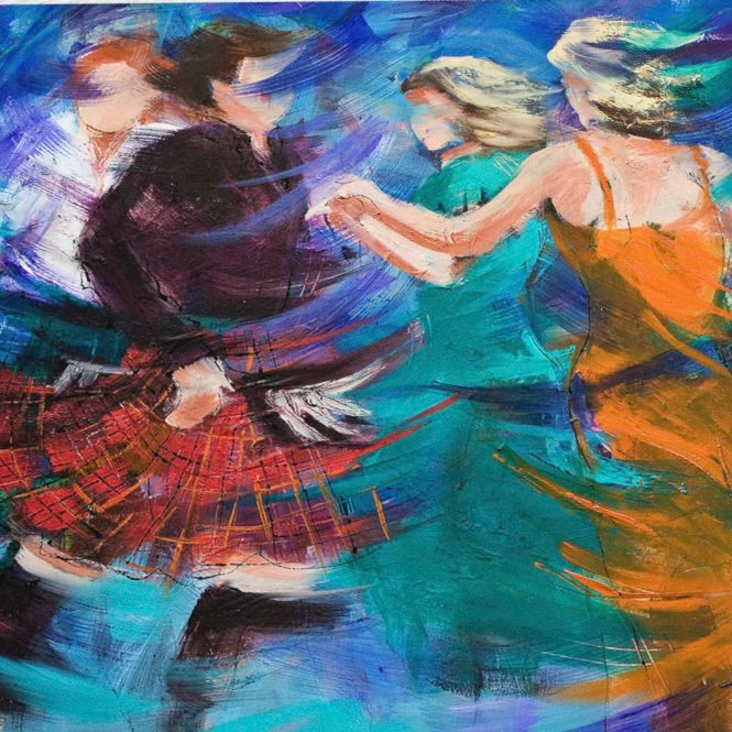 Jiggin Roon Ceilidh Dancers by Janet McCrorie - Petite