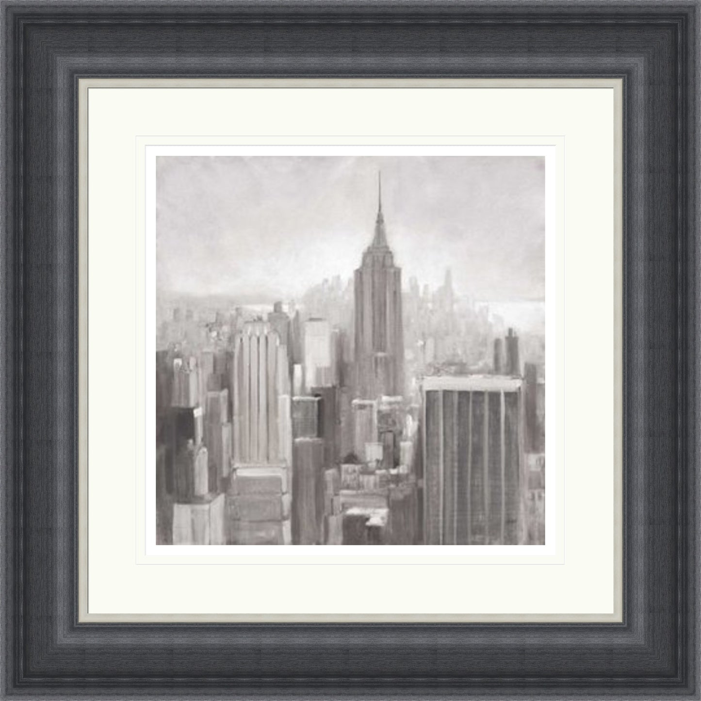 Manhattan in the Mist, Grey by Julia Purinton