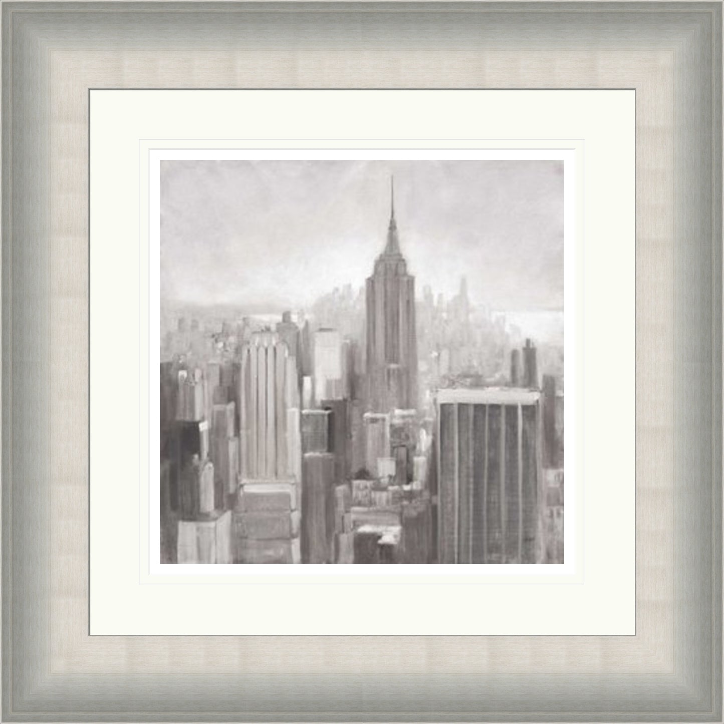 Manhattan in the Mist, Grey by Julia Purinton