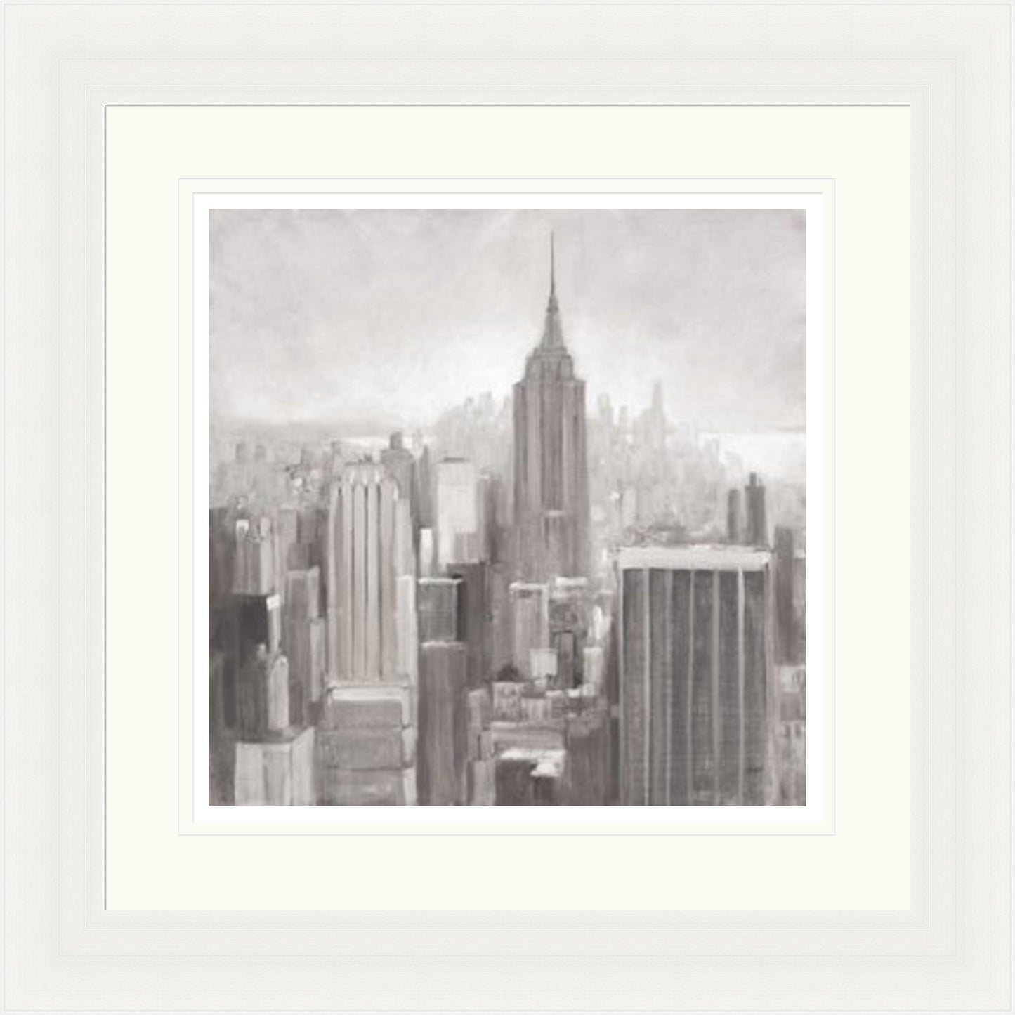 Manhattan in the Mist, Grey by Julia Purinton