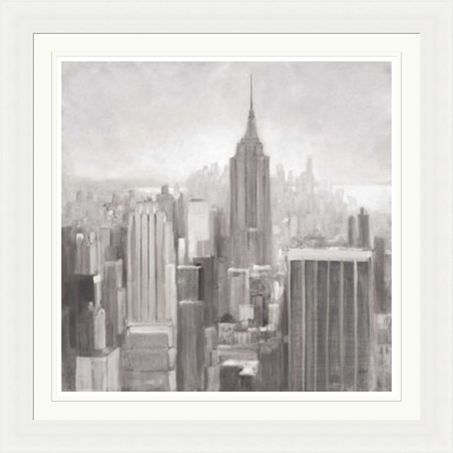 Manhattan in the Mist, Grey by Julia Purinton