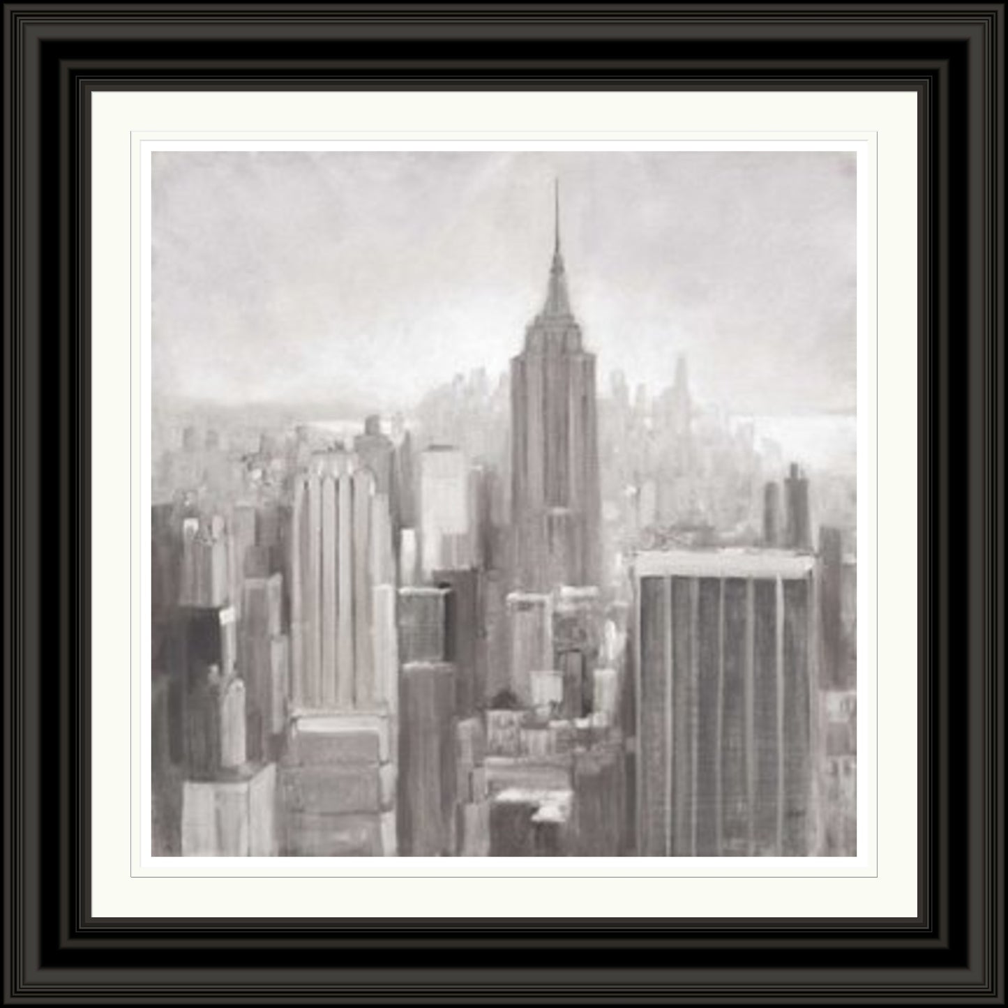 Manhattan in the Mist, Grey by Julia Purinton