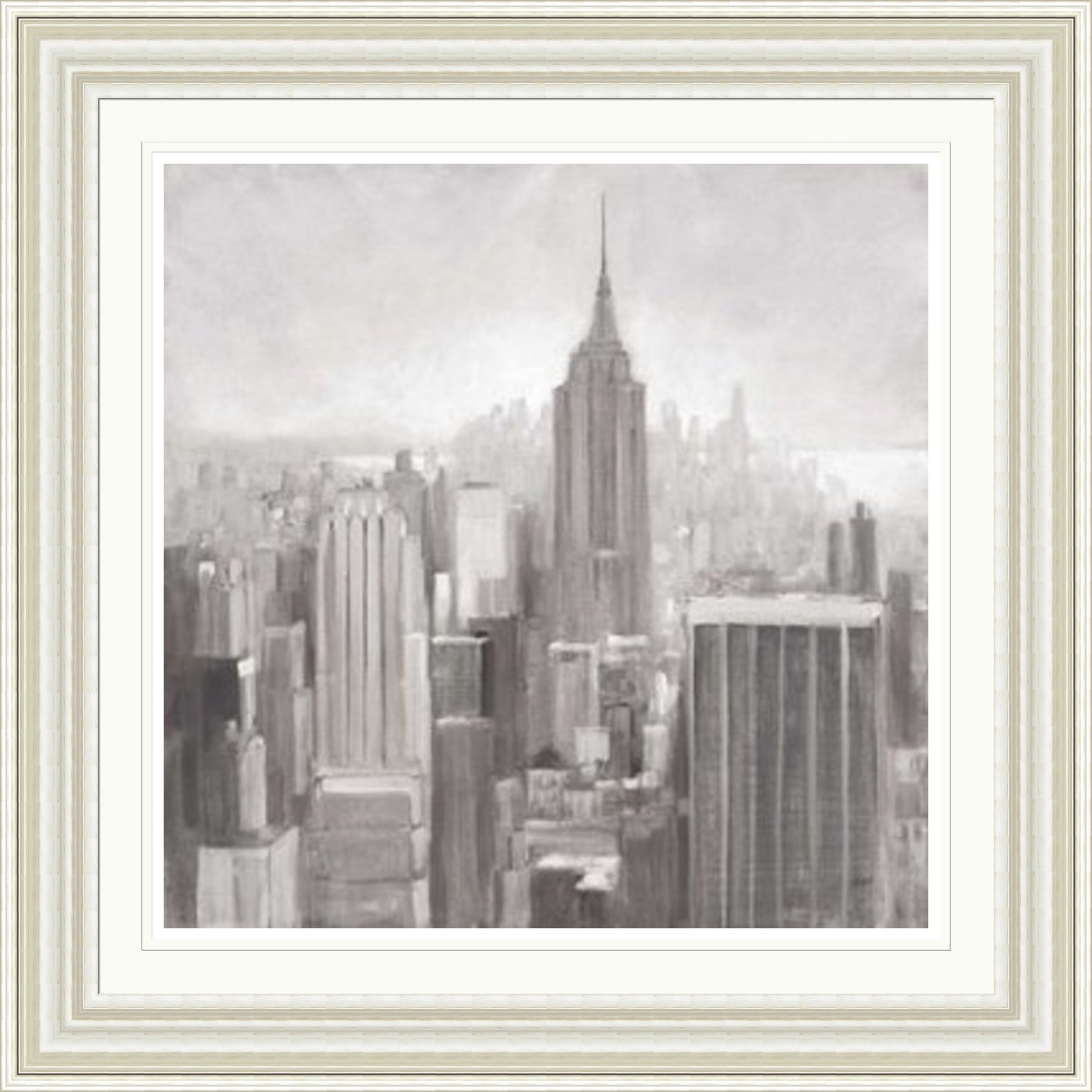 Manhattan in the Mist, Grey by Julia Purinton