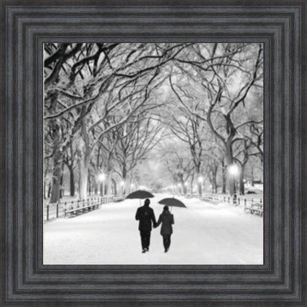 Romantic Stroll - Black and White