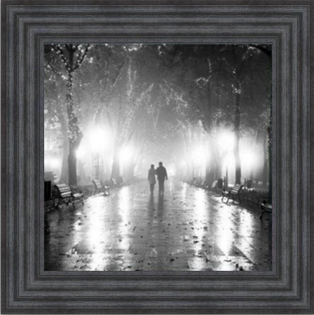 Romantic Walk - Black and White