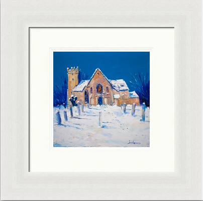 Heavy Snowfall, Cramond Kirk by Jolomo