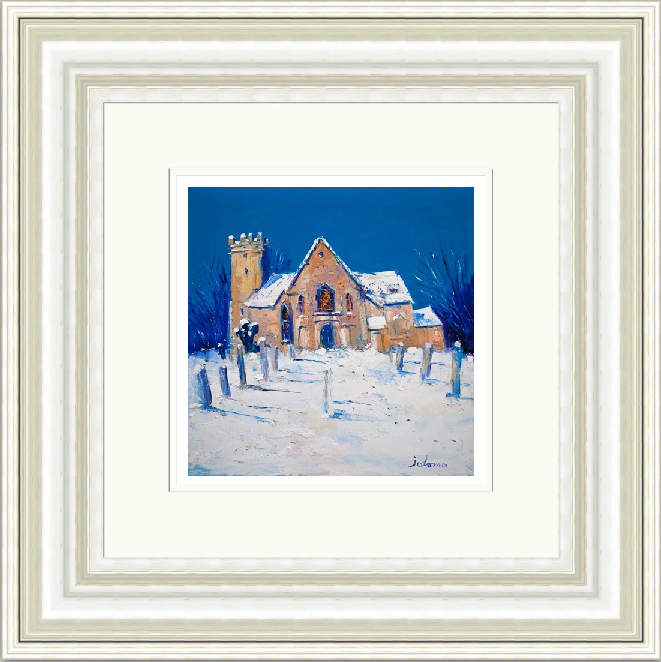 Heavy Snowfall, Cramond Kirk by Jolomo