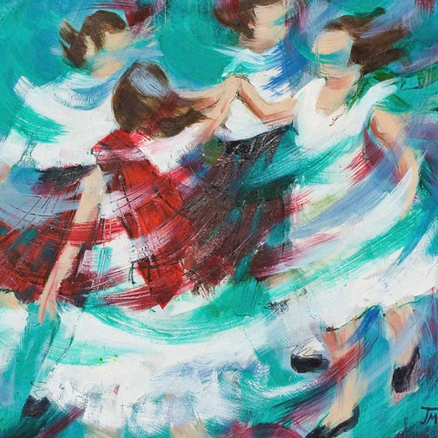 Swooshan Roon Ceilidh Dancers by Janet McCrorie - Petite