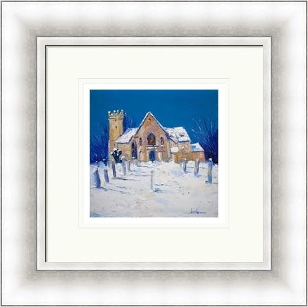 Heavy Snowfall, Cramond Kirk by Jolomo