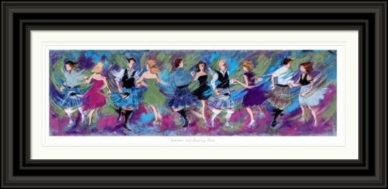 Sporrans and Dancing Shoes Ceilidh Dancing Art Print by Janet McCrorie