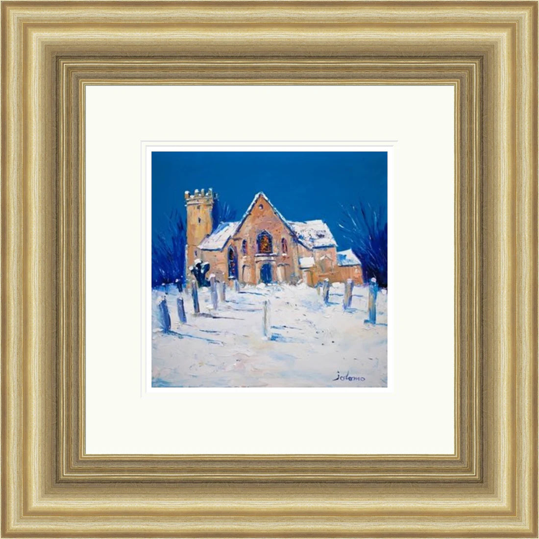 Heavy Snowfall, Cramond Kirk by Jolomo