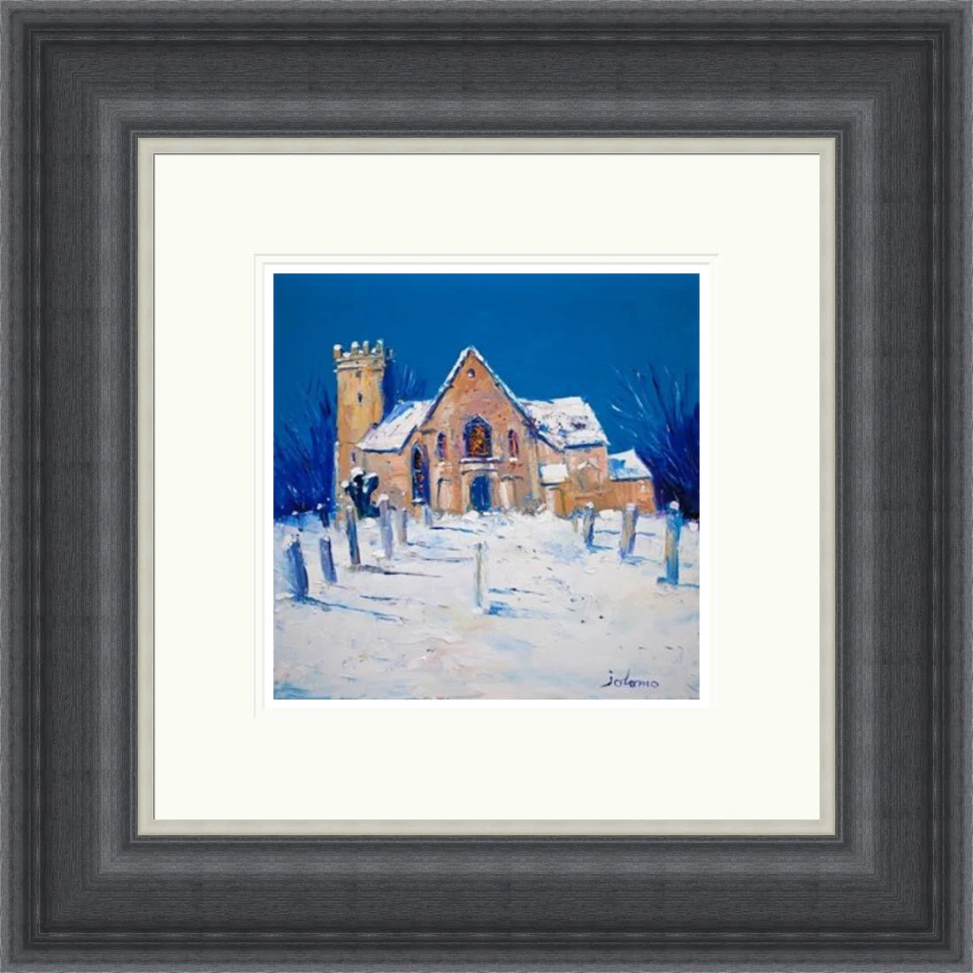 Heavy Snowfall, Cramond Kirk by Jolomo