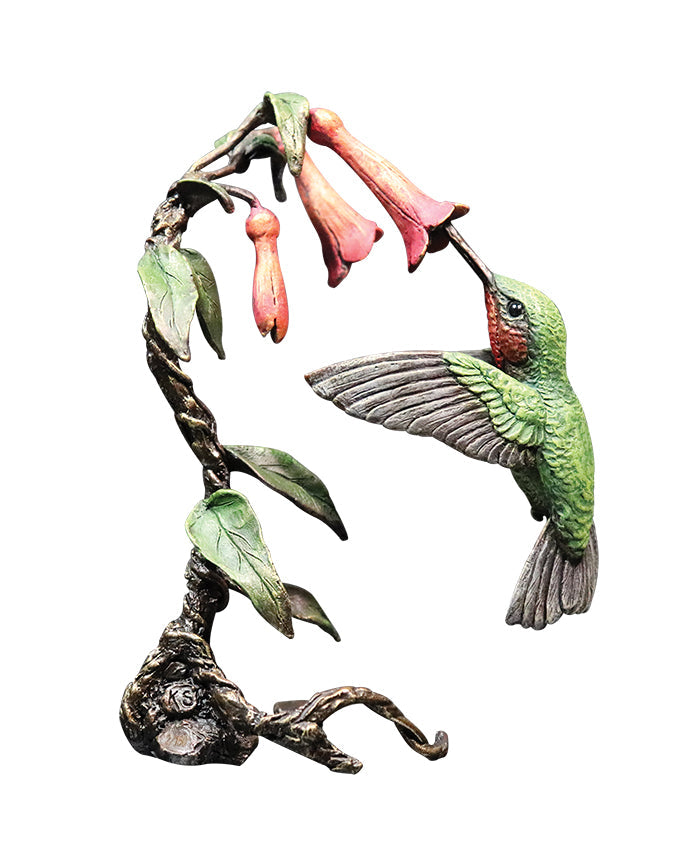 Hummingbird Bronze Figurine in Presentation Box by Keith Sherwin (Limited Edition)