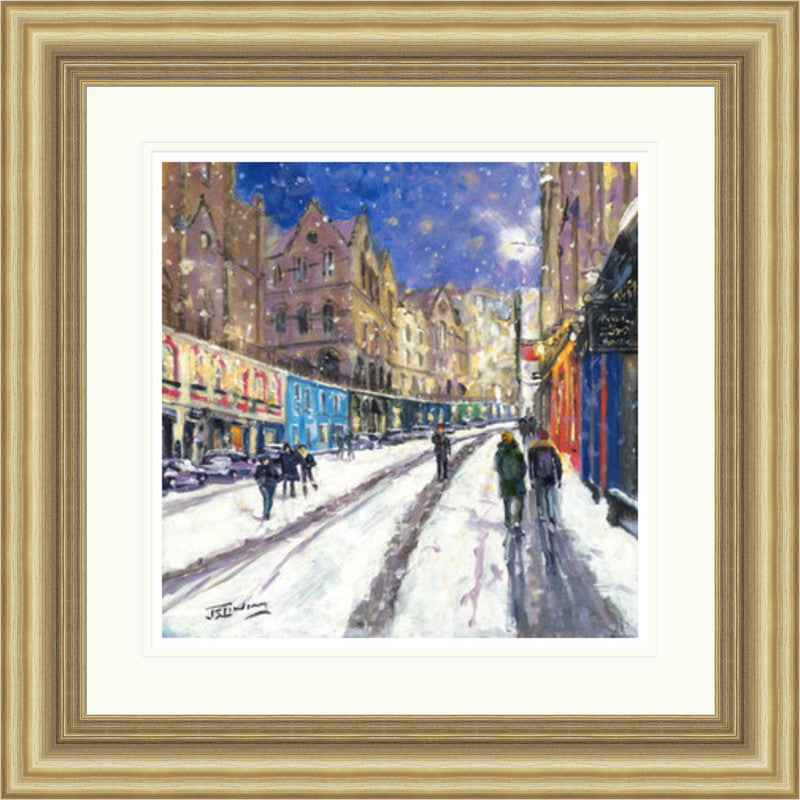 Heavy Snowfall, Victoria Street by James Somerville Lindsay