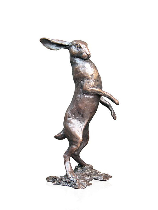 Small Bronze Hare Standing by Michael Simpson (Limited Edition)