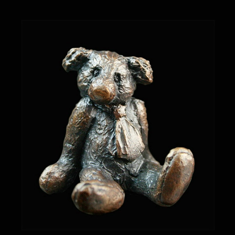 Edgar Bronze Teddy Bear Figurine by Michael Simpson (Richard Cooper Bronze)