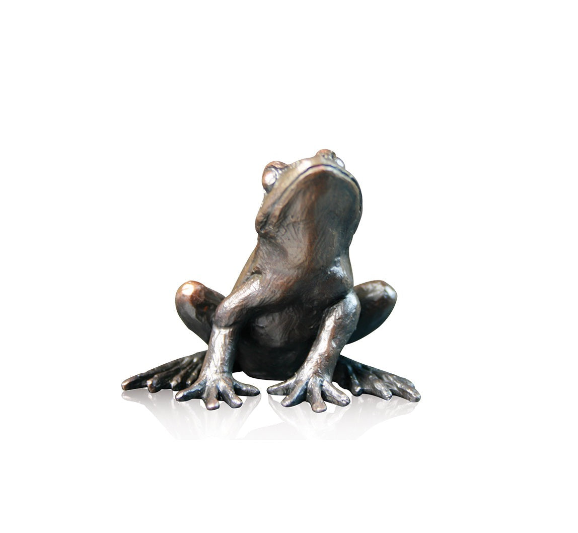 Frog Alert Bronze Figurine by Keith Sherwin (Limited Edition)