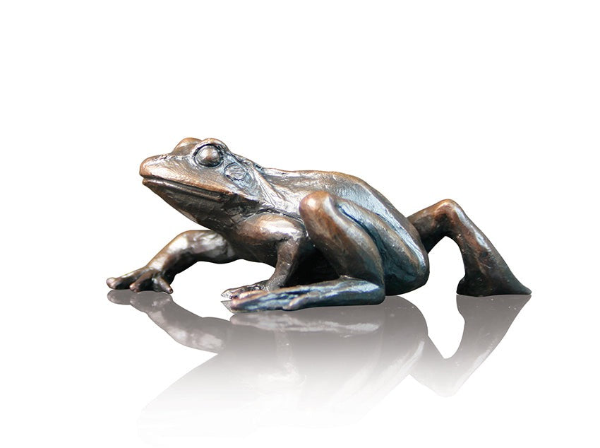 Frog Walking Bronze Figurine by Keith Sherwin (Limited Edition)