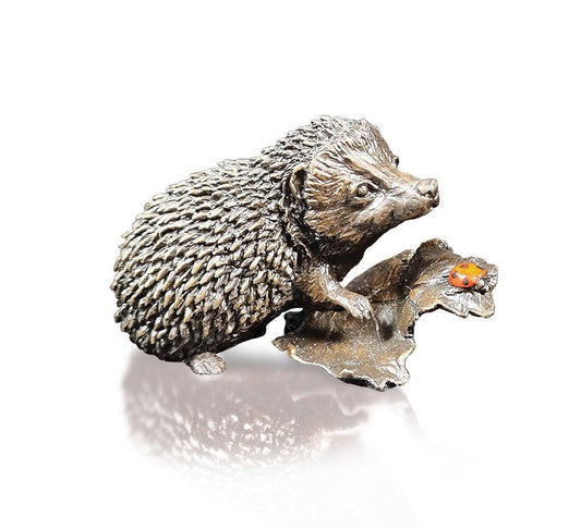 Hedgehog with Ladybird Bronze Figurine by Keith Sherwin (Limited Edition)