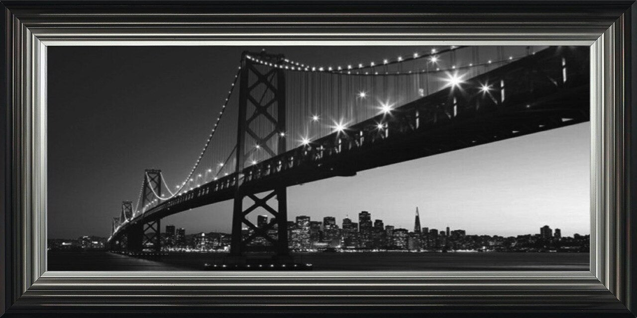 Oakland Bay Bridge, San Francisco - Black and White