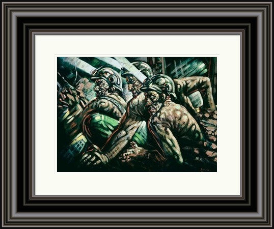 Three Miners by Peter Howson