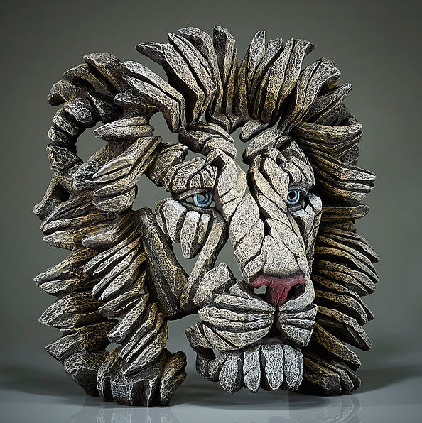 Lion Bust (White) - Edge Sculpture