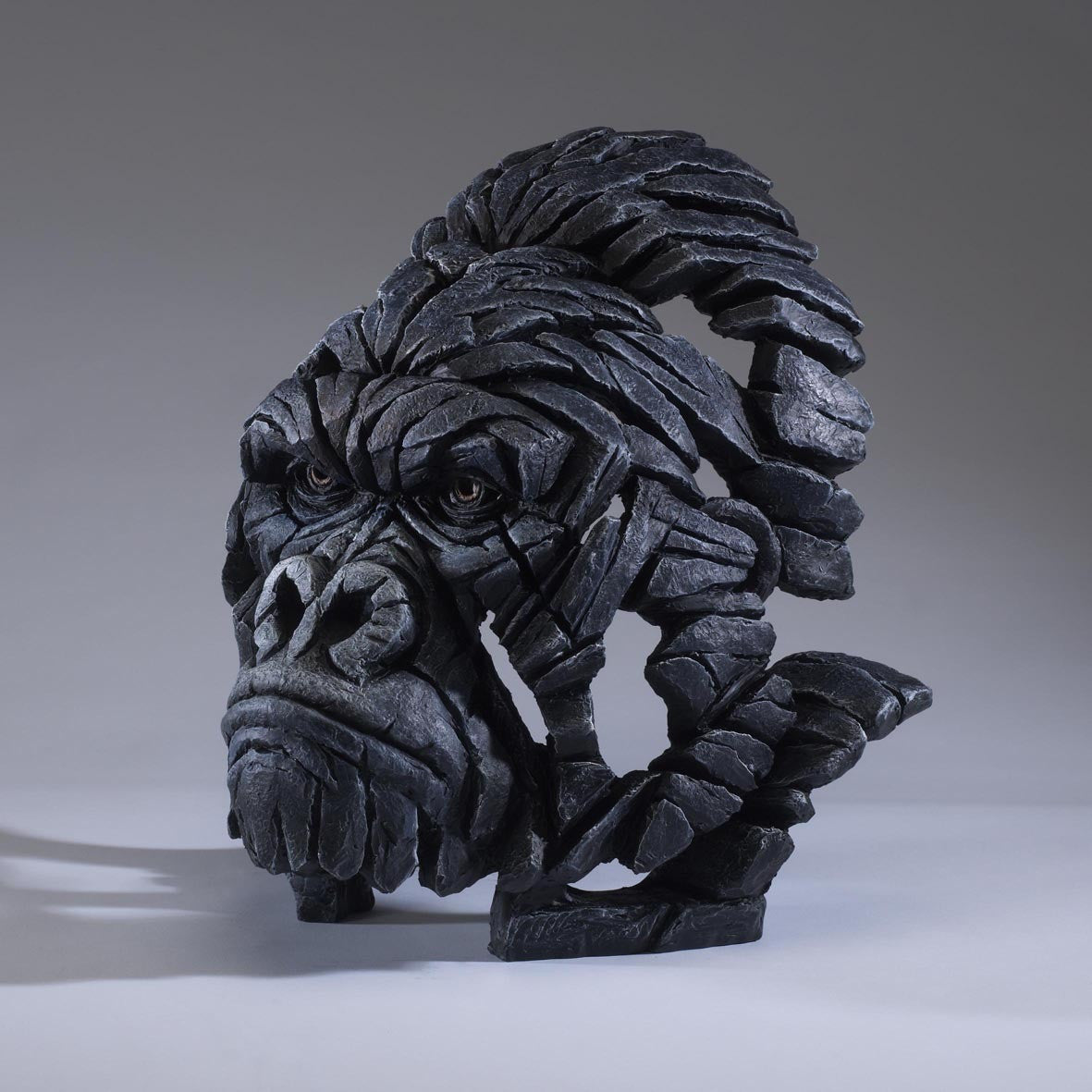 Gorilla Bust - Edge Sculpture