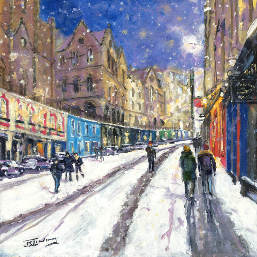 Heavy Snowfall, Victoria Street by James Somerville Lindsay