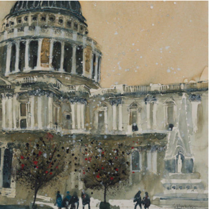 St. Paul's Cathedral, Late Autumn in London by Susan Brown