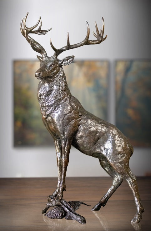 Majesty Bronze Stag Sculpture by Michael Simpson (Limited Edition)