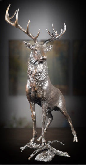 Majesty Bronze Stag Sculpture by Michael Simpson (Limited Edition)